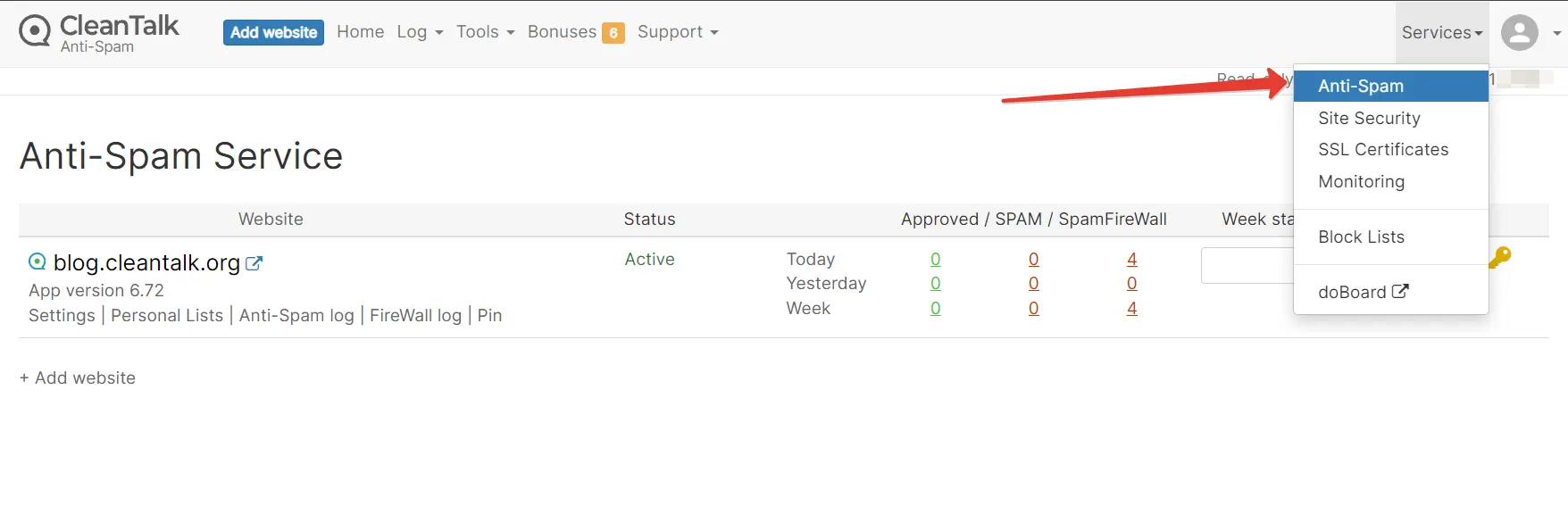 CleanTalk Anti-Spam Service CleanTalk Anti-Spam Service
