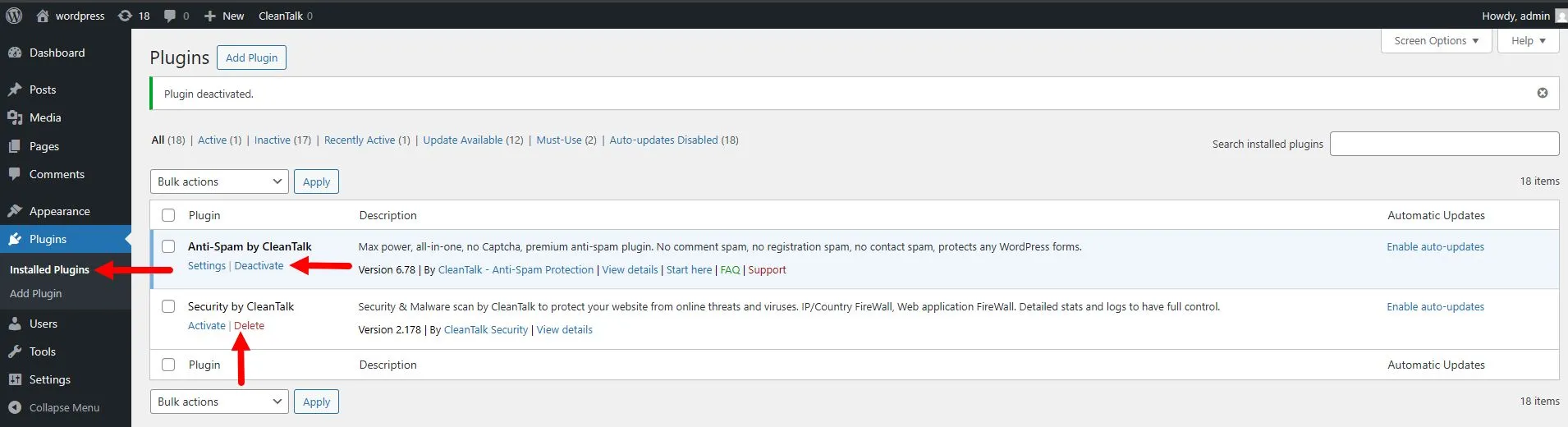 remove plugin