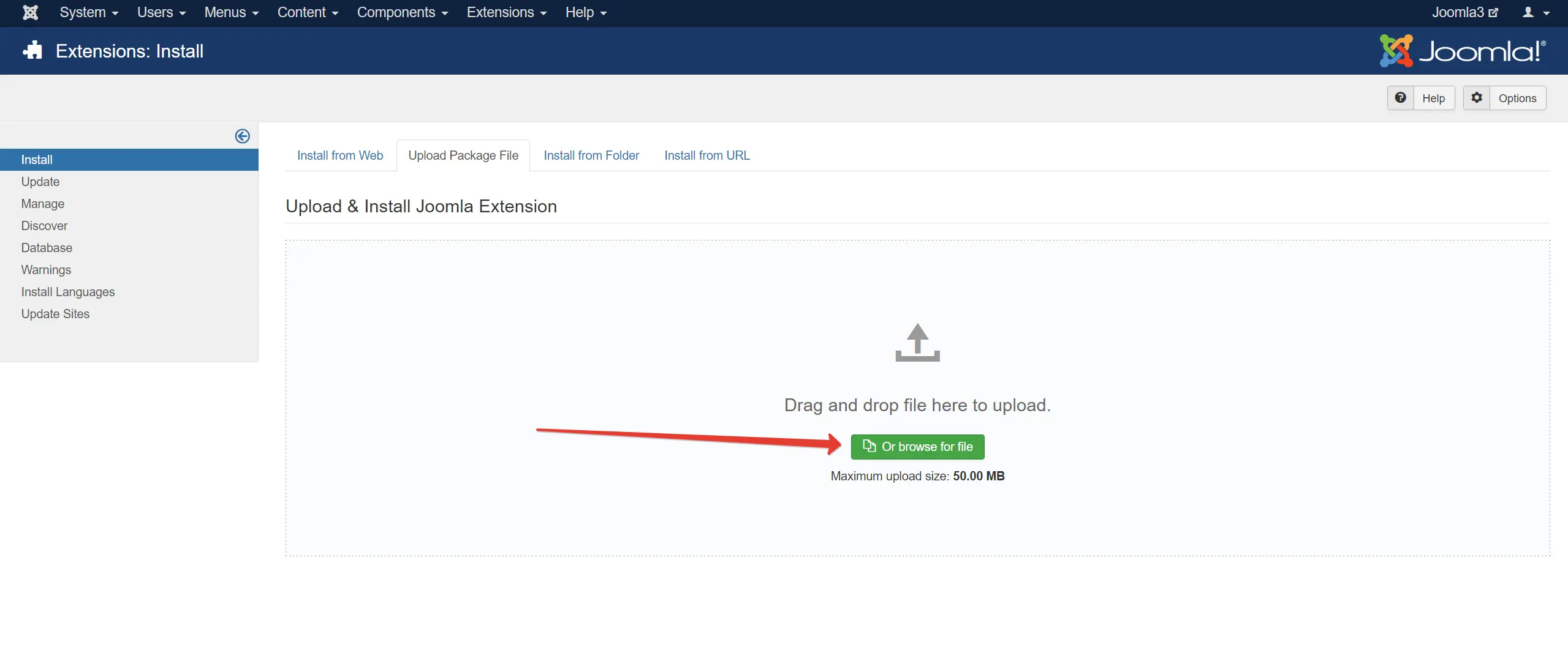 Joomla 3 Anti-Spam plugin install