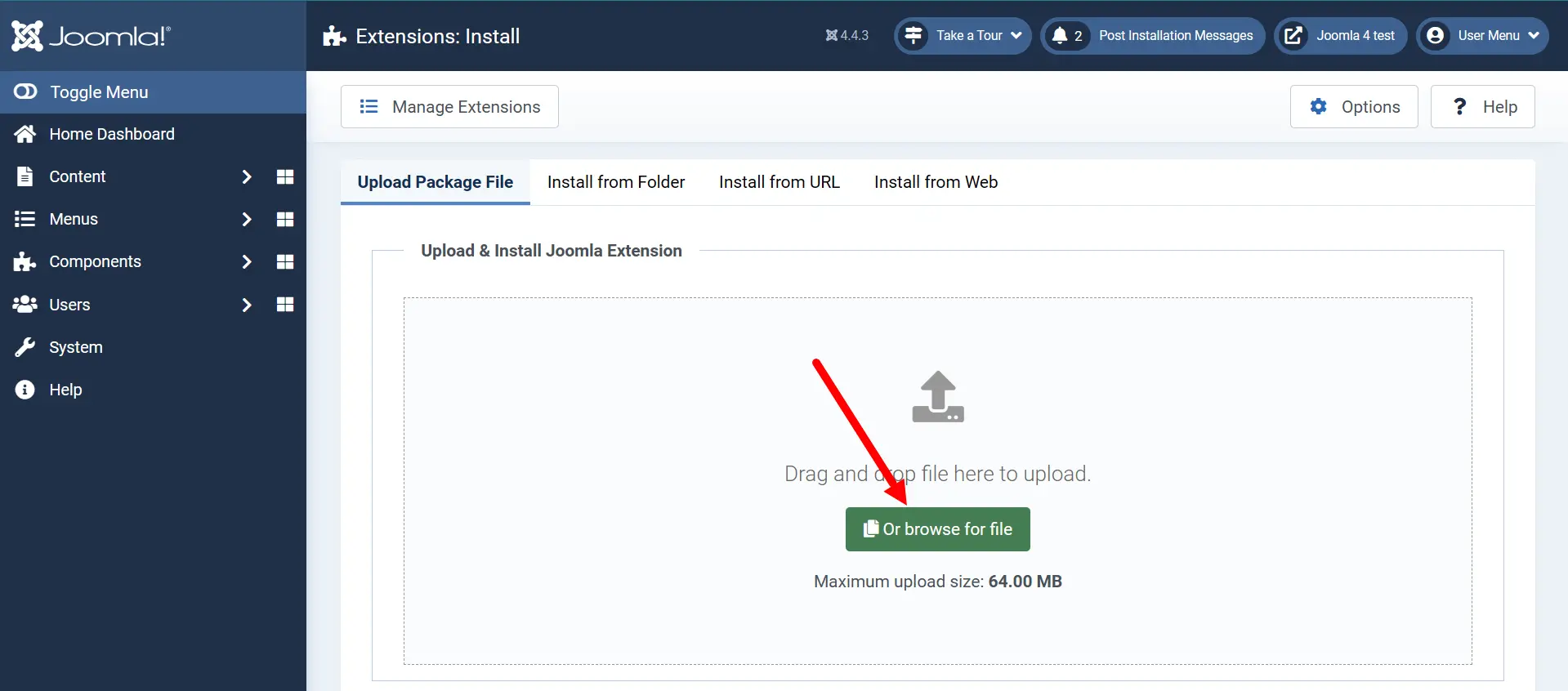 Joomla 4 Anti-Spam plugin install