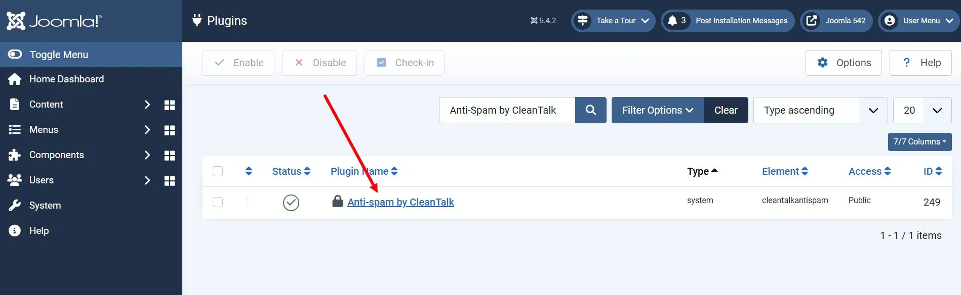 Joomla 4 Anti-Spam plugin install 2 Joomla 4 Anti-Spam plugin install 2