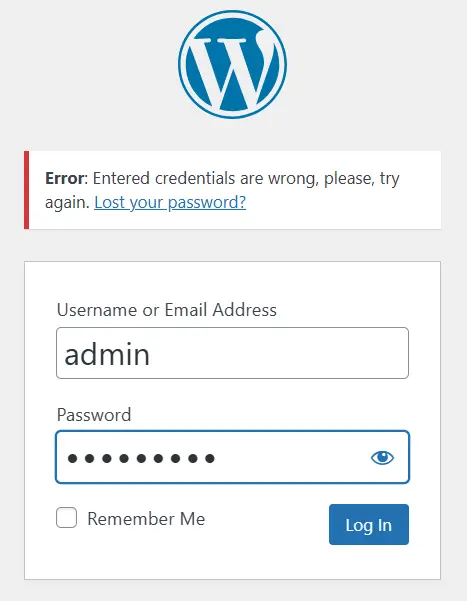 Попытка входа Попытка входа