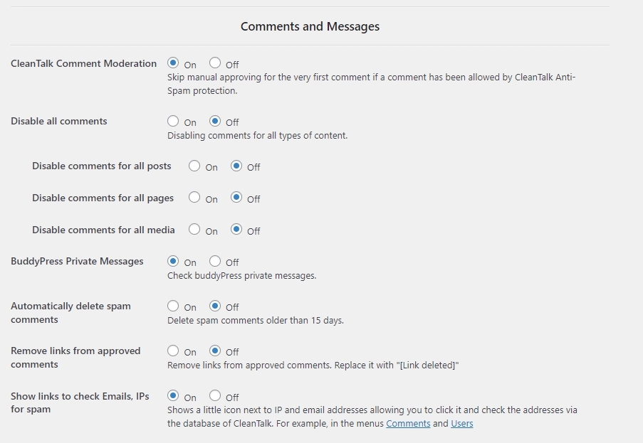 WordPress anti-spam plugin options WordPress anti-spam plugin options