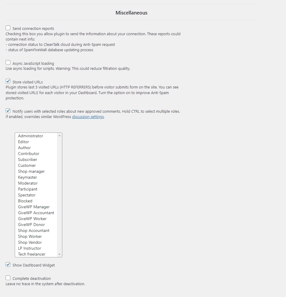 WordPress anti-spam plugin options WordPress anti-spam plugin options