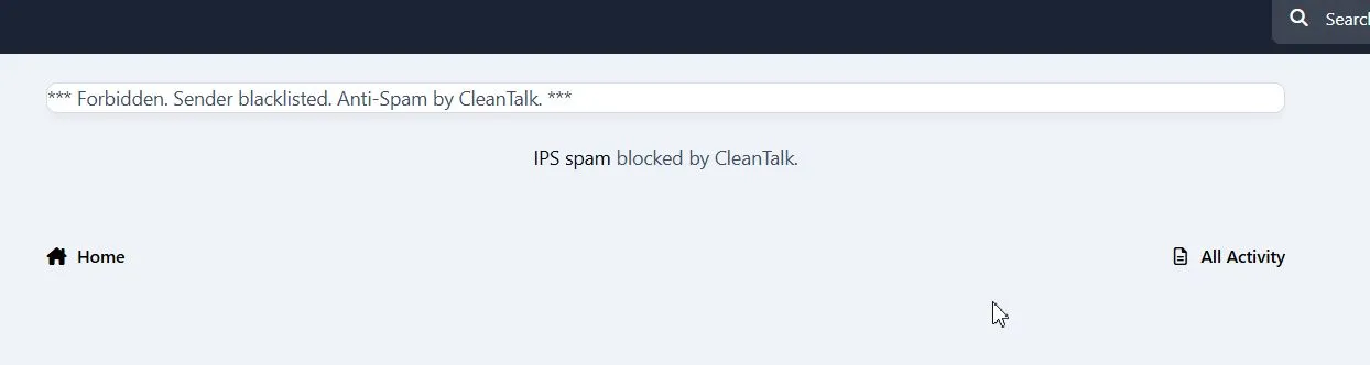 IPS5 spam block