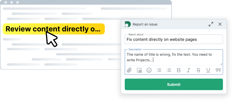 SpotFix website feedback tool