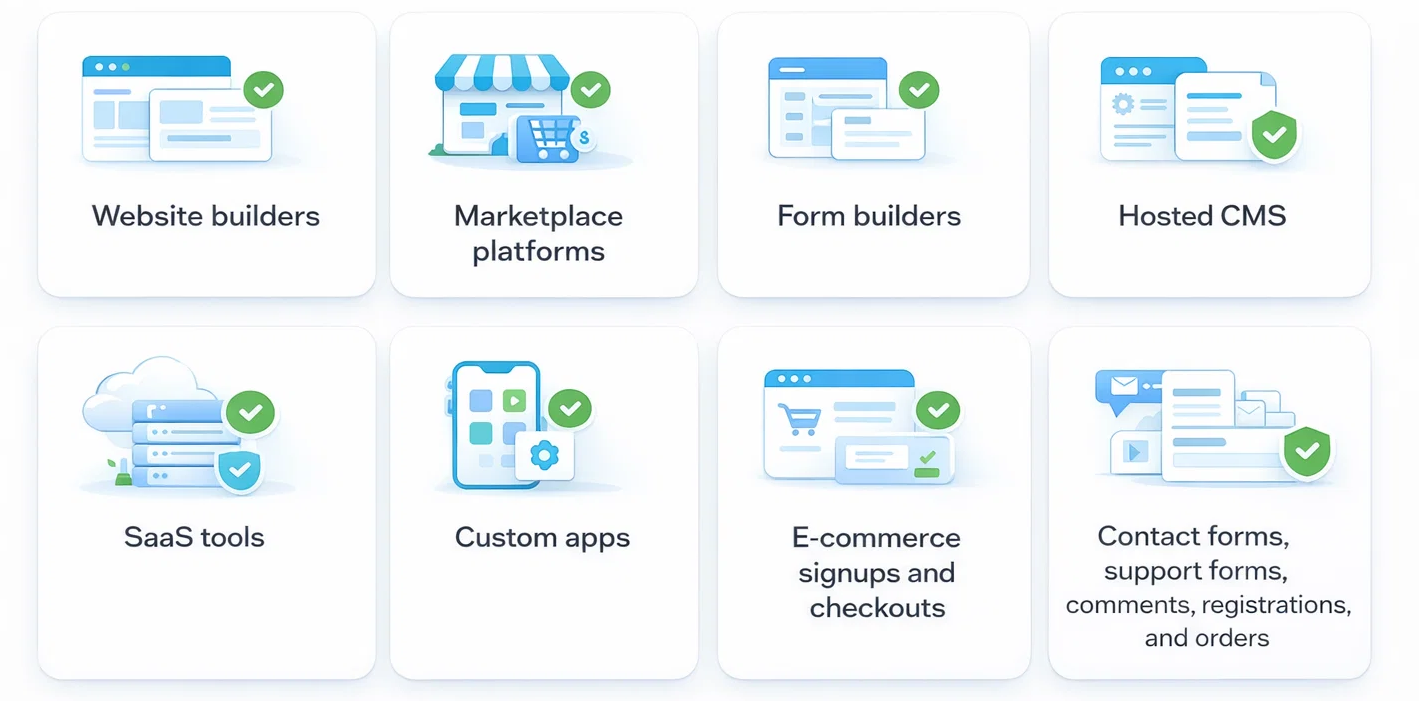 Typical use cases for CleanTalk Anti-Spam